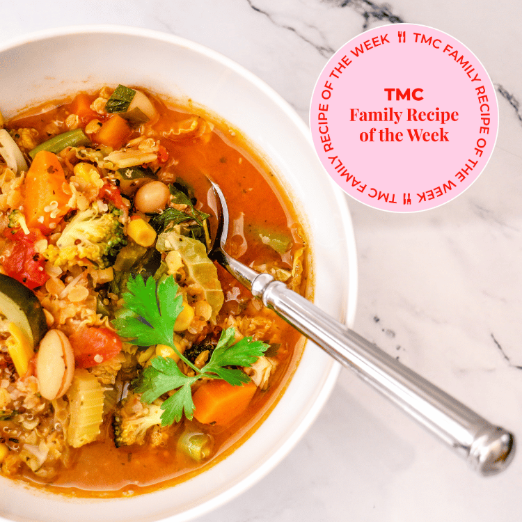 TMC Recipe Of The Week: Chunky Vegetable, Butter Bean, Lentil and Quinoa Soup