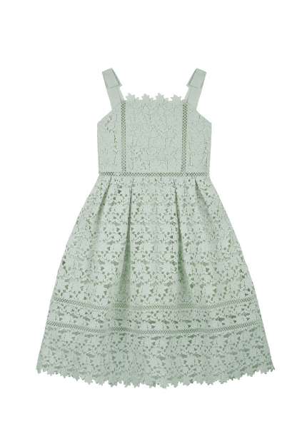 Mint Azaelea Bow Detail Midi Dress