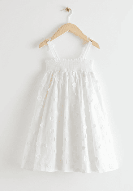 Kids Floral Embroidery Dress