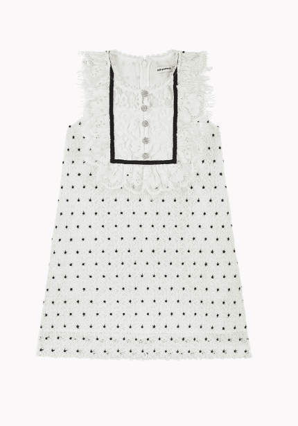 Hibiscus Flower Bib Detail Dress