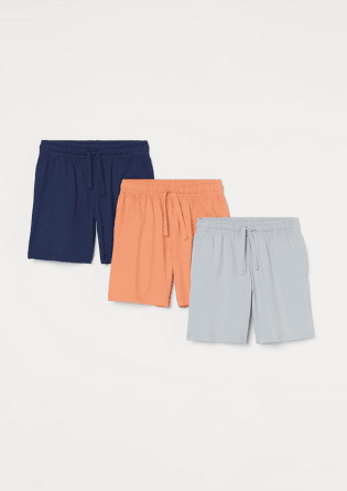 3-Pack cotton jersey shorts