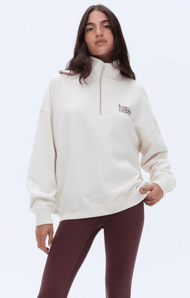 Oversized Funnel-Neck Sweatshirt