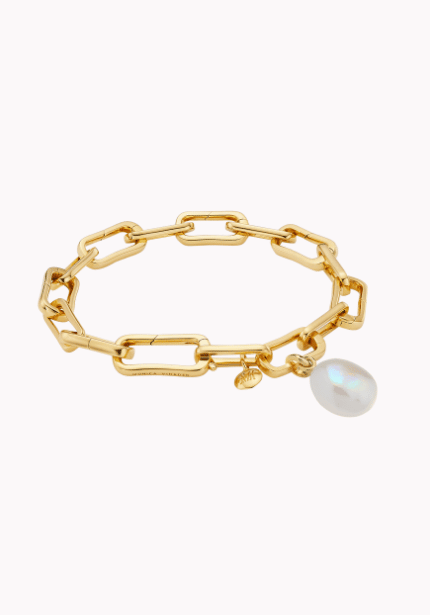 Gold Pearl Bracelet Set