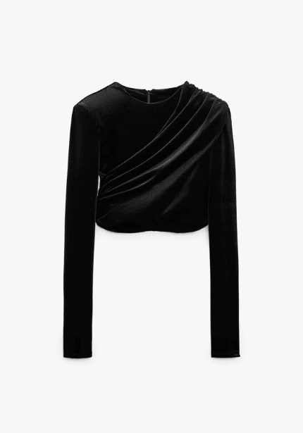 Blacl Velvet Top
