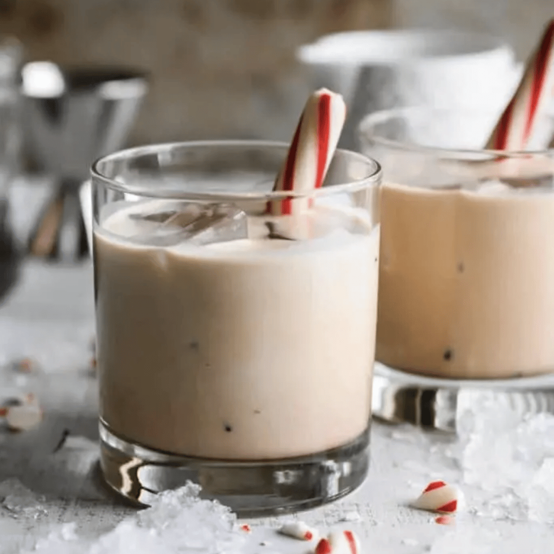Peppermint White Russian Mocktail