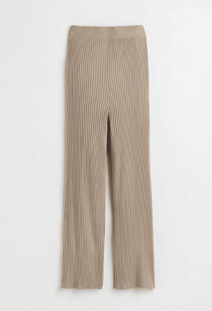 MAMA Rib-Knit Trousers