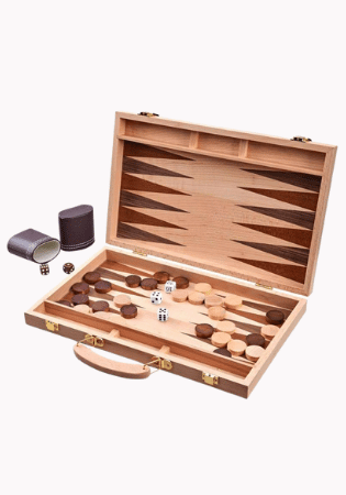 Oak Backgammon Set
