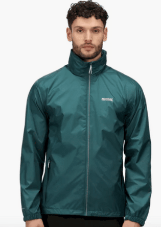Waterproof Packaway Jacket - Pacific Green