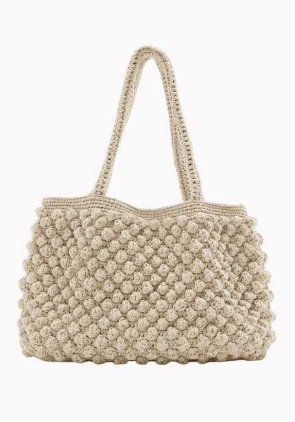 Crochet Tote Bag With Beads