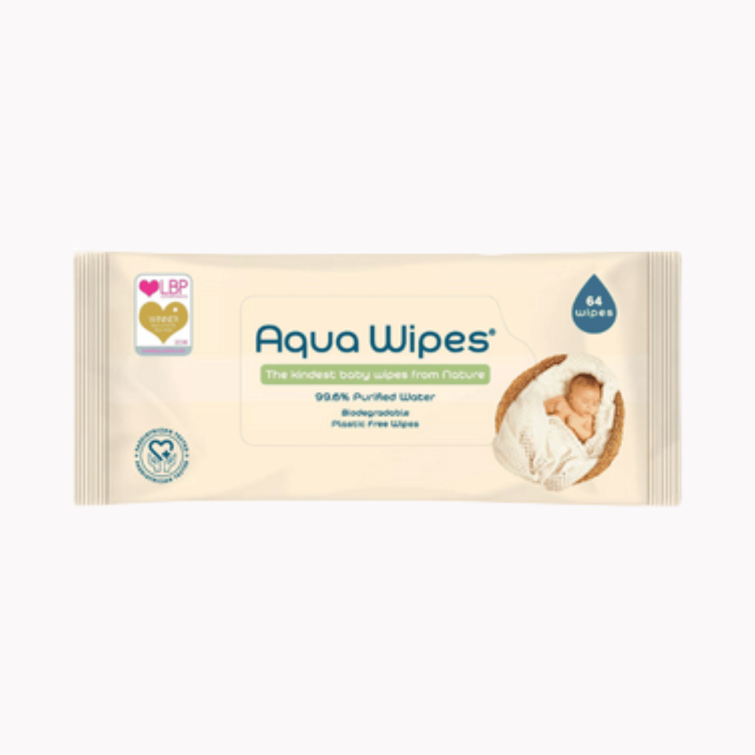 Aqua Wipes Value Bag of 4 x 64 wipes - £10