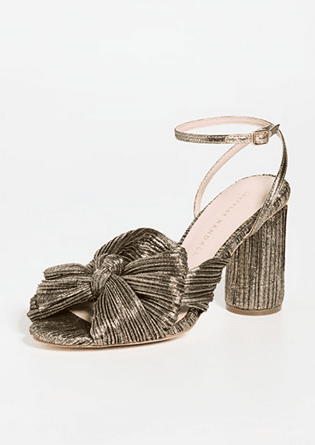 Camellia Knot Mules with Ankle Strap 