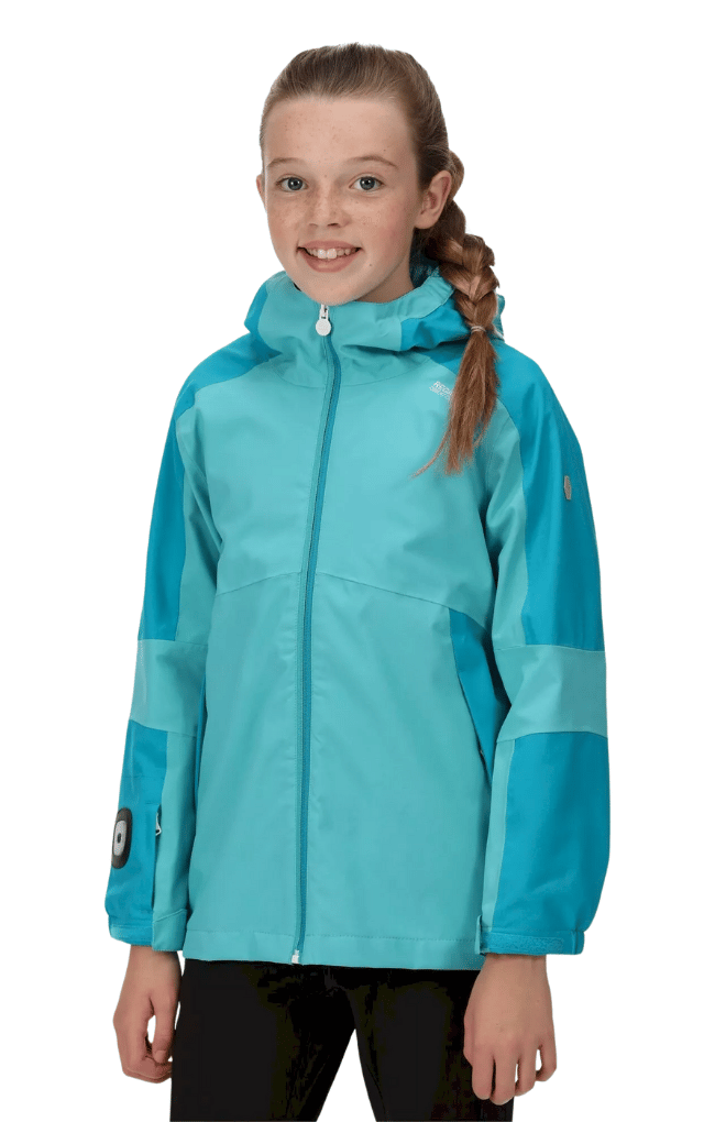 Kids' Rayz Waterproof Jacket - Turquoise Enamel