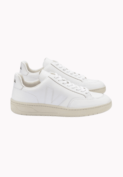 V-12 Leather Trainers White