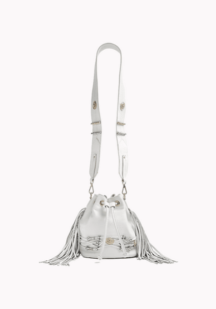 White Leather Cross Body
