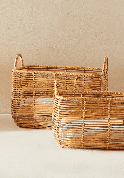 Braided Basket With Handles