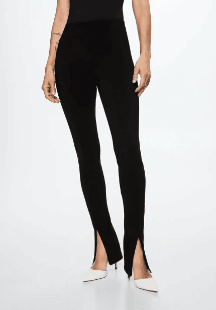 Slit Hem Leggings
