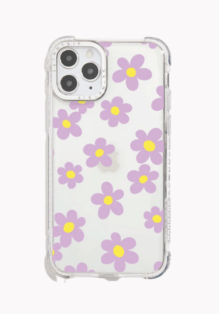 Lilac & Yellow Flower Shock iPhone Case