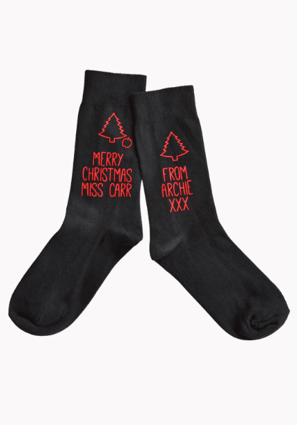 Teacher Christmas Gift Socks