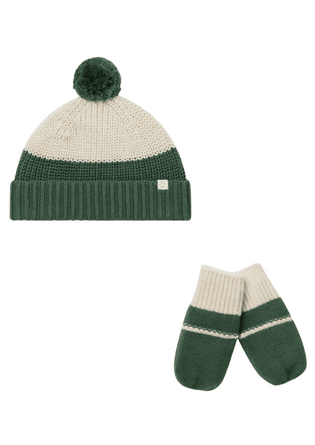Chunky Knit Beanie and Mittens