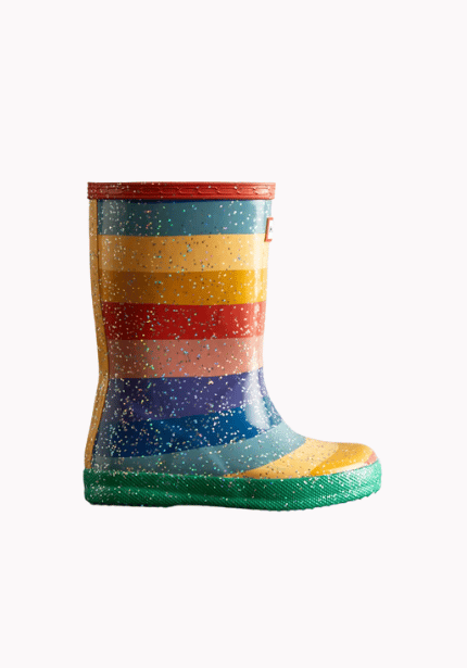 Kids First Glitter Rainbow Wellington Boots