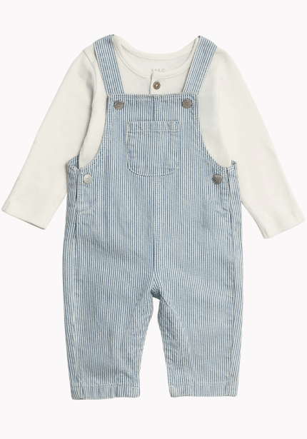 2pc Pure Cotton Striped Outfit