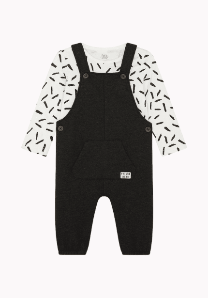 Dungaree And Bodysuit Set