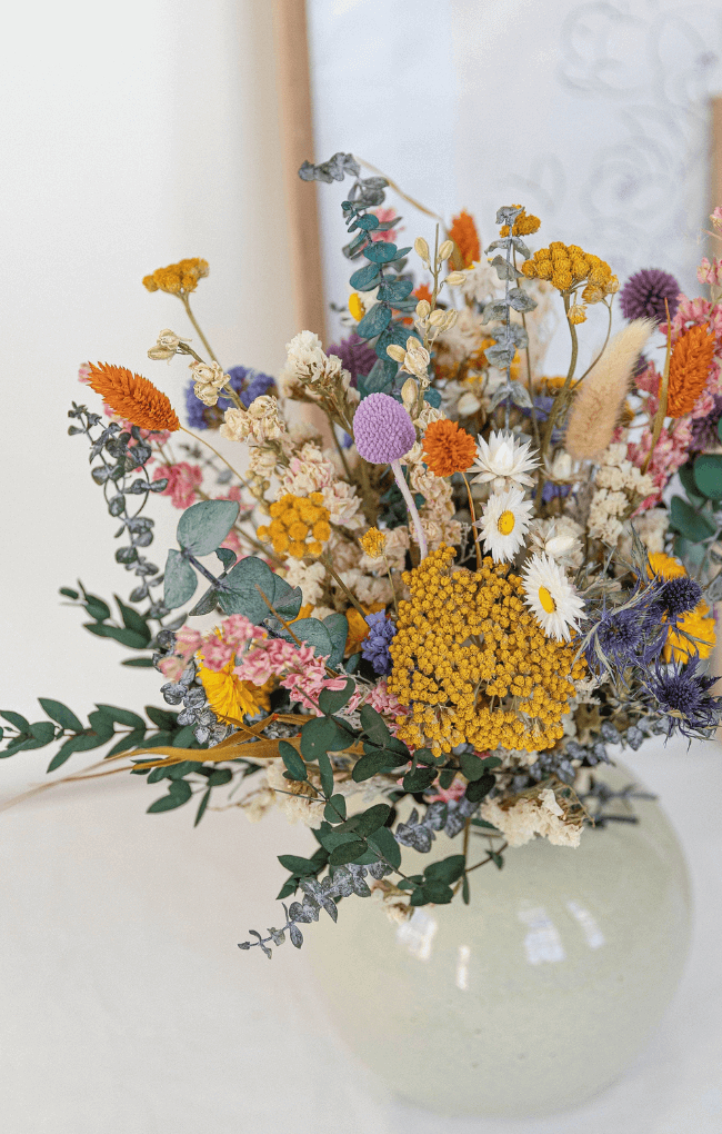 Colourful Dried Flowers Bouquet 