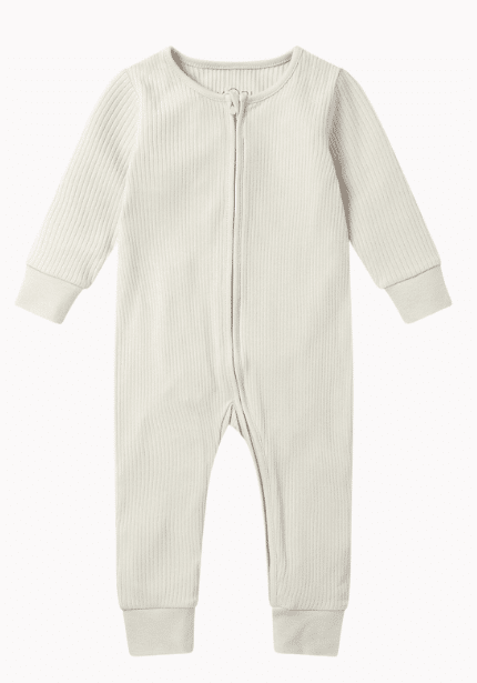 Ribbed Clever Zip Sleepsuit