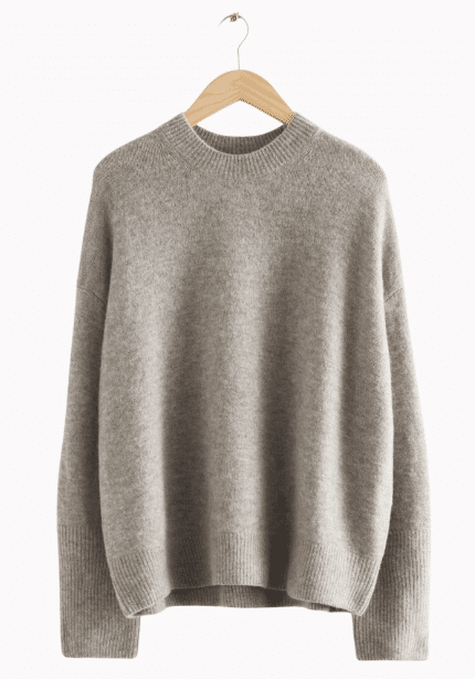 Relaxed Crewneck Wool Jumper