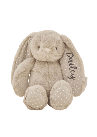 Personalised Taupe Bunny Soft Toy