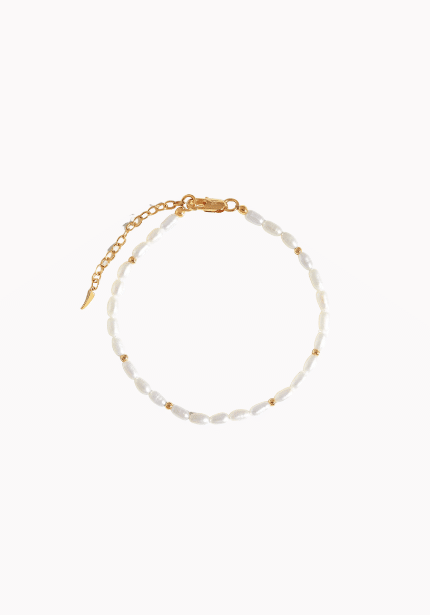 Seed Pearl Beaded Anklet
