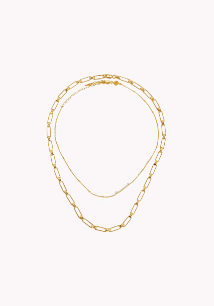 Chain Choker Necklace Set