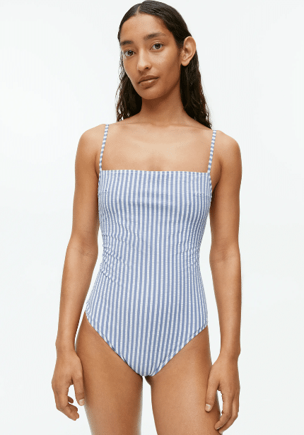 Seersucker Stripe Swimsuit
