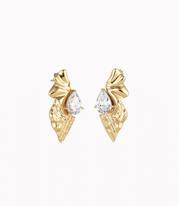 The Gold Pear Sweetie Earrings