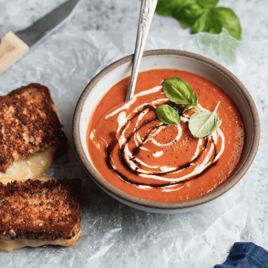 TMC Family Recipe of the Week: Creamy Tomato Soup + Grilled Cheese