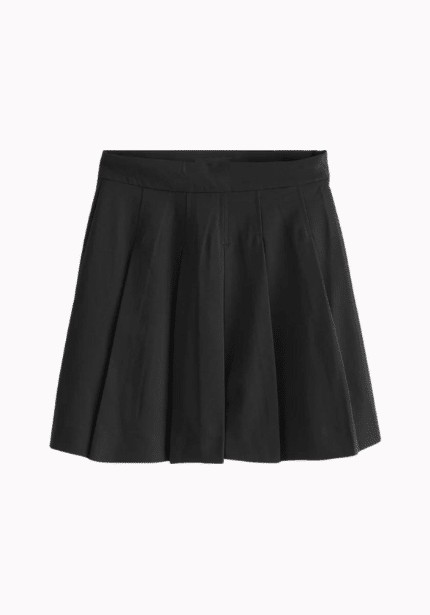 Tailored Pleated Mini Skirt