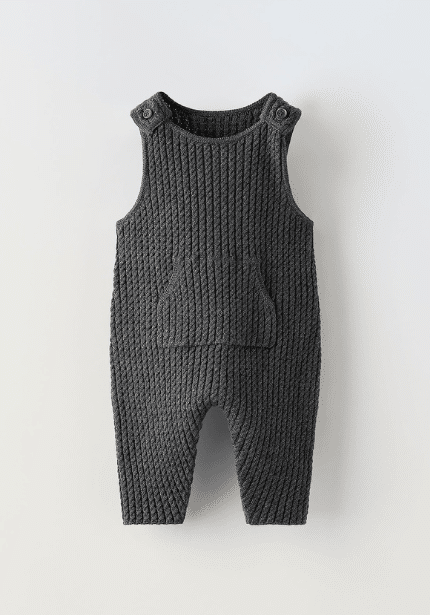 Cable-Knit Dungarees
