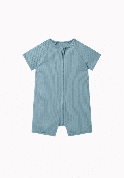 Ribbed Zip Sleepsuit