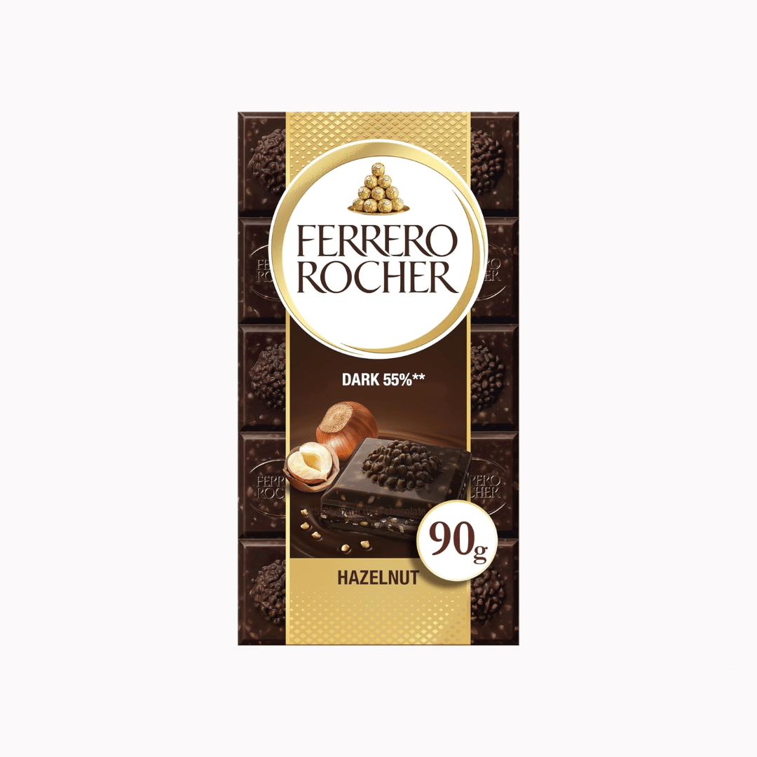 Ferrero Rocher Dark Chocolate and Hazelnut Bar