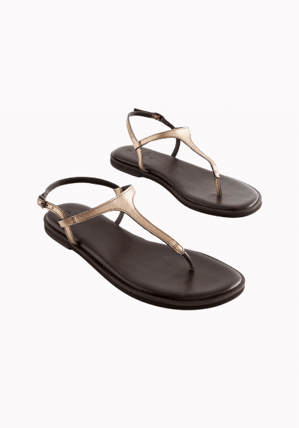Leather Toe Thong Sandals