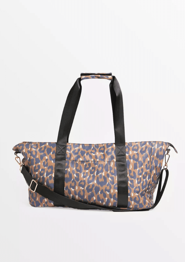 Brown Leopard Print Baby Changing Bag