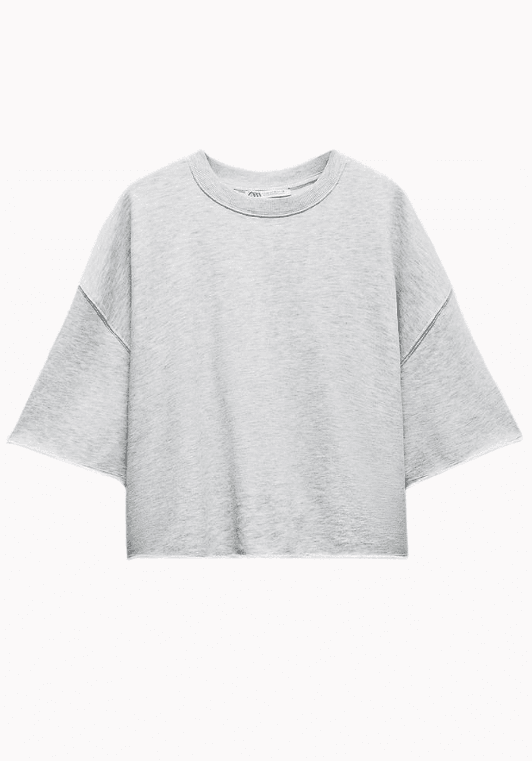 Short Sleeve Ribbed Sweatshirt