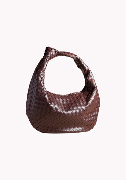 Faux Leather Woven Bag