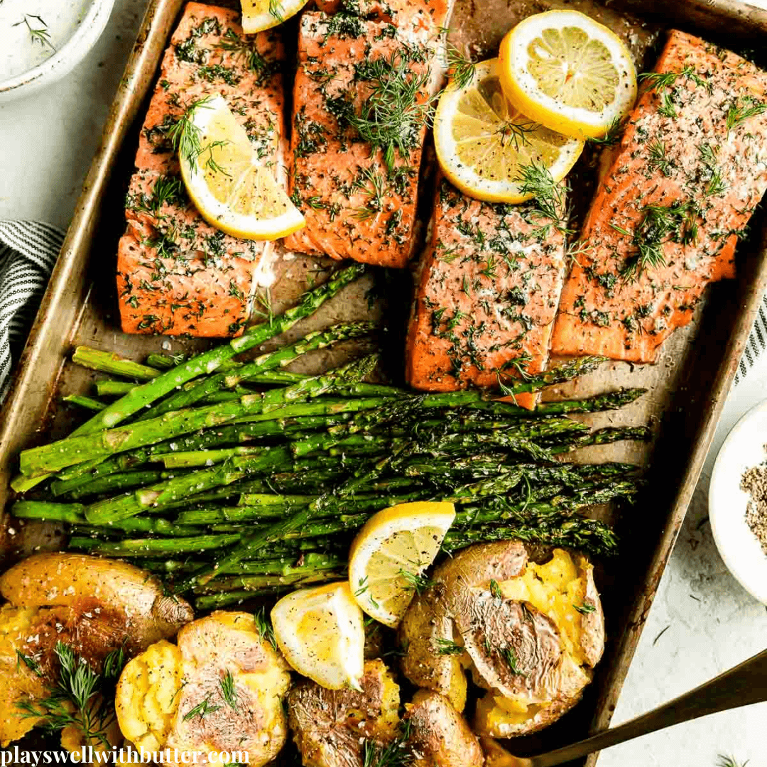 Spiced Salmon Traybake