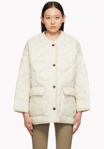 Cream Quilted Jacket