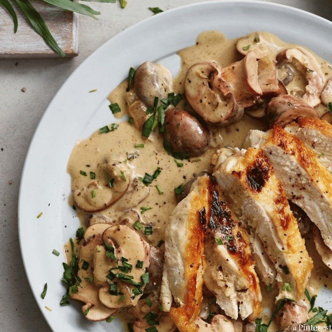 Creamy Chicken Mushroom One Pot