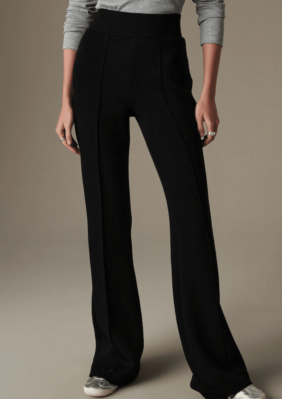 Flared Jersey Trousers