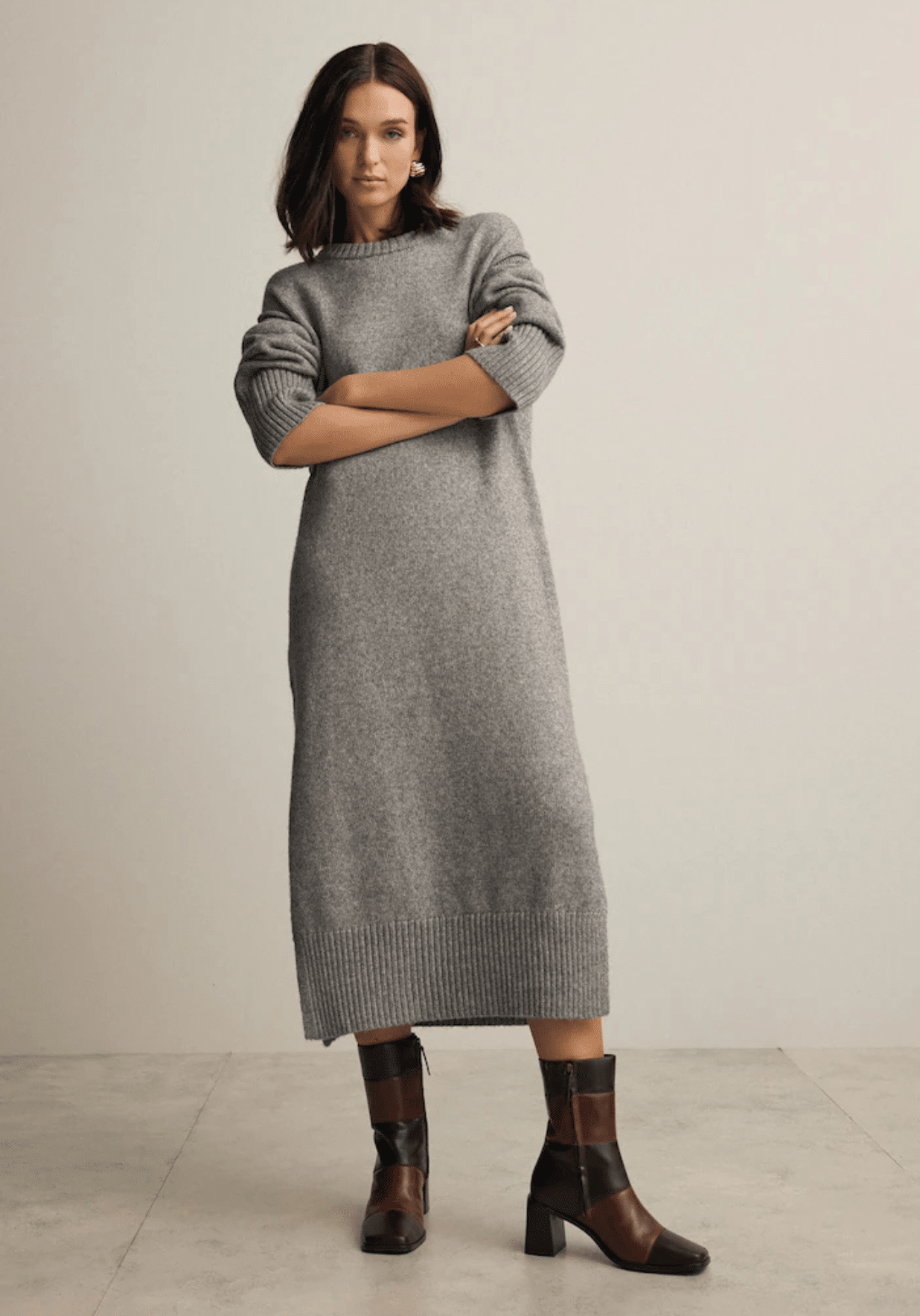 Midi Knitted Jumper Dress