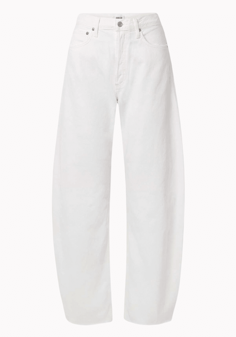 High-Rise Barrel Leg Jeans