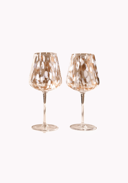 White 2 set Confetti Glasses